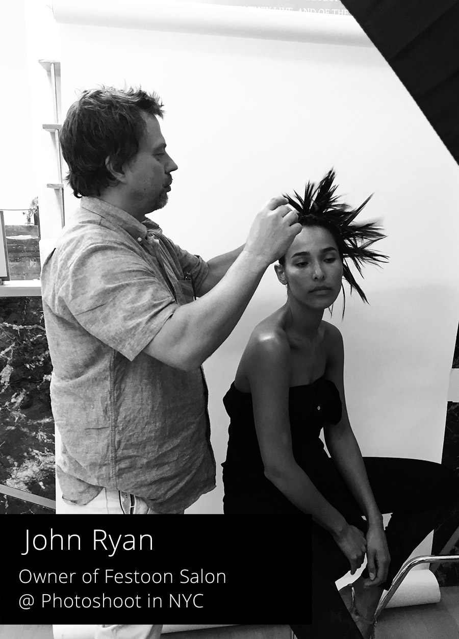 John Ryan - the owner of Festoon salon